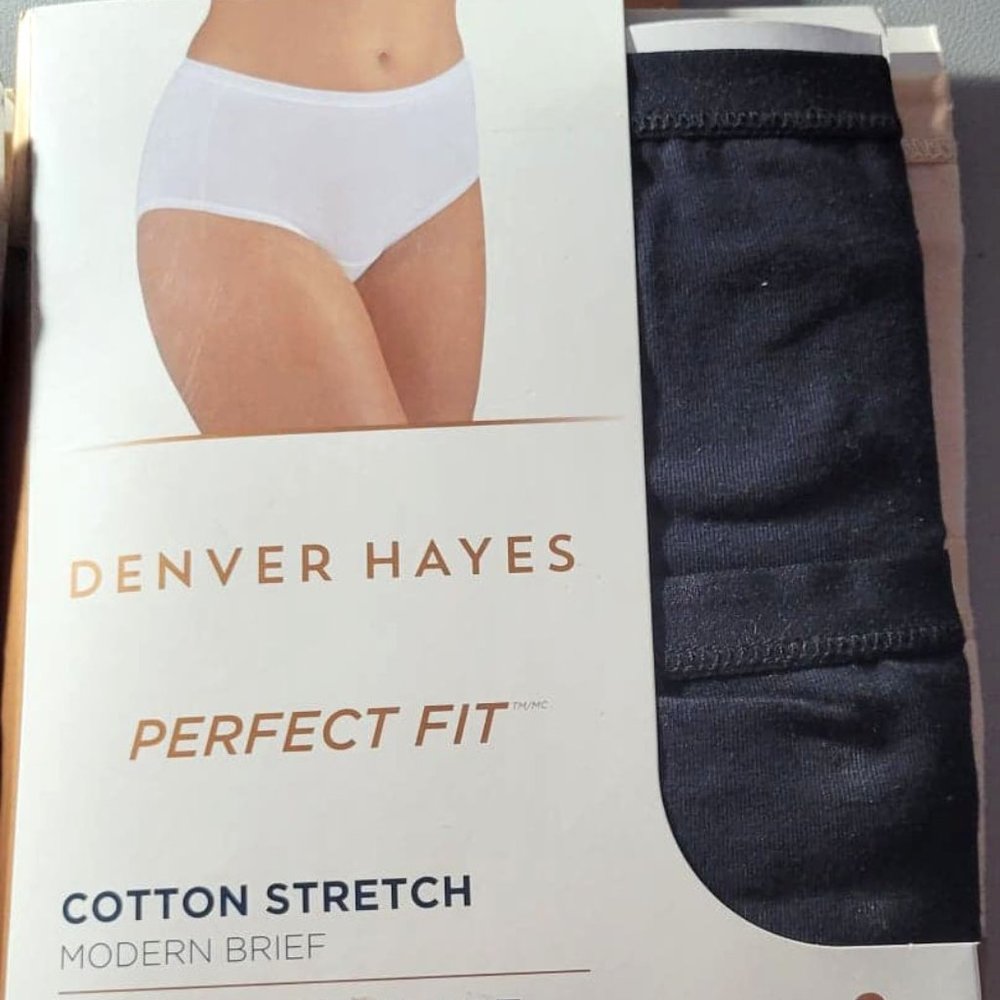 NEW - 2PK Ladies Perfect Fit Modern Briefs - Black XXL